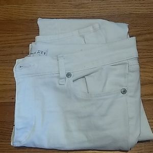LOFT white skinny jeans